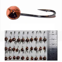 Мормишка на короповому гачку №23 "рифлений середній" мідь