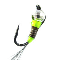 Мормишка вольфрамова Strike срібло Perdigon Chartreuse (#12, вага: 0,5г) №6