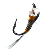 Мормишка вольфрамова Strike срібло Perdigon Olive (#12, вага: 0,5г) №5