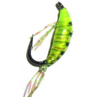 Мормишка імітація рачка бокоплава UV Shrimp 3D - Light /green (#10, вага: 0,43г, 1,4см) №62