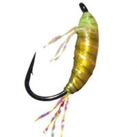 Мормишка імітація рачка бокоплава UV Shrimp 3D - Olive [Оливковий] (#12, вага: 0,31г ,1,2см) №66