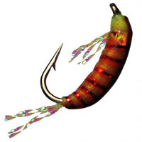 Мормишка імітація рачка бокоплава UV Shrimp 3D - Red/Yellow (#10, вага: 0,43г, 1,4см) №59