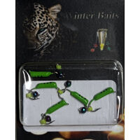 Стовпчик зі спилом кольоровий з кристалом "Хамелеон" Ø 1,5 зелений Вага: 0.4 г №54