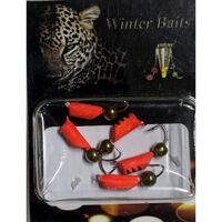 Стовпчик зі спилом кольоровий з кулькою Ø 3 червоний Вага: 0.8 г №43