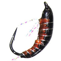 Мормишка імітація рачка бокоплава Woven Shrimp - Black [Чорний] (#10, вага: 0,55г, 1,4см) №50