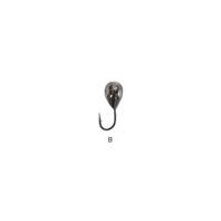 Мормышка вольфрамовая Fishing ROI Капля с отверстием 5mm 1,65gr  black nickle