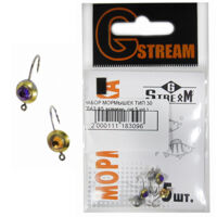 Мормышка свинцовая GSTREAM ТИП 30 ОЧ Ф5+камень 0.35 гр 5 мм (поштучно)