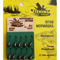 Блешня вольфрамова літня Крапля вушко 1,10 гр колір: чорний