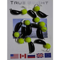 Мормишка  True Weight "Банан" Ядрене Око Жовтий Неон d3мм Вага: 1.00 г №175