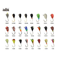 Мормишка вольфрамова Fishing ROI Крапля з вушком 4mm 1,02gr Y-D55P  ( №12 )