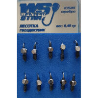 Мормишка вольфрамова Winter Star Гвоздекубик 0,40 гр колір: срібло