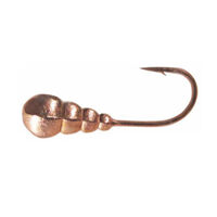 Мормишка вольфрамова Shark Гусеница з отвором 0,8г диам. 4,0 мм гачок D16 гальваніка к:мед №74