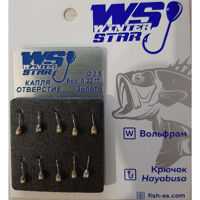 Мормишка вольфрамова Крапля отвір кембрик 0,22 гр колір: золото №16