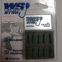 Мормишка вольфрамова Лісотка 0,46-0,53 гр колір: зелений №20