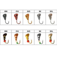 Мураха W Spider з отвором колір SIL 2,5мм гачок Maruto (Вага: 0,32г) №7 (за 1шт)