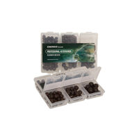 Набір намистинок гумових ET 6 видів в коробочці (чорні)