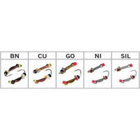 Оса W Spider з вушка оснащена паєтками та кембриком колір BN 2,5мм гачок Maruto (Вага: 0,34г) №29 (за 1шт)