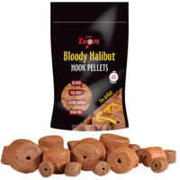 Насадочний пелетс Carp Zoom Bloody Halibut Pellets Pre-Drilled, 150г 20мм