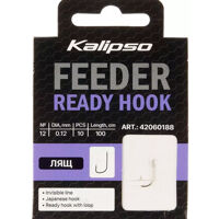 Поводок Kalipso Ready Hook лещ 0.12mm №12(10)