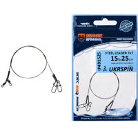 Повідець Ukrspin Orange Spinning плетений сталь AFW 1х19 12см 5кг(10lb)/0.2мм (2шт/уп)