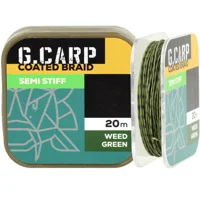 Поводочный материал в оплетке GC G.Carp Coated Braid Semi Stiff 20м 35lb Weed Green