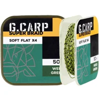 Повідковий матеріал GC G.Carp Super Braid Soft Flat X4 50м 25lb Weed Green