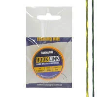 Повідковий матеріал Fishing ROI Soft d=0,25мм, 30lb, 5м зелено-білий/жовтий