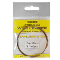 Поводковый материал струна Fishing ROI Wire Leader 0,28мм 12кг 5м