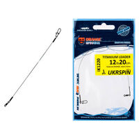 Поводок Ukrspin Orange Spinning титан с вертлюгом 14см 3кг(6lb)/0.2мм