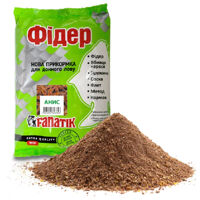 Прикормка Fanatik Фідер Аніс, 900 гр Колір:чорний.