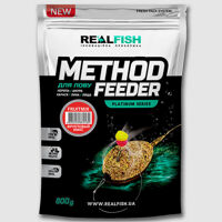 Прикормка RealFish Метод Фідер FruitMix Фруктовий Мікс 0.8kg