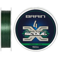 Шнур Brain Scout 4X 150m (deep green) 0.163mm 9.8kg