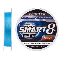 Шнур Favorite Smart PE 8x 150м (sky blue) #0.5/0.117mm 8lb/4.1kg