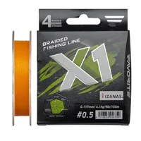 Шнур Favorite X1 4x 150m (orange) #0.5/0.117mm 9lb/4.1kg