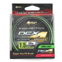 Шнур GC Inquisitor PE X4 100м Lime Green #0.5 Тест 4.5 кг / 9.0 lb (0.117 мм)