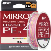 Шнур GC Mirrox PE X4 150м Multicolor #0.6 NEW 2023