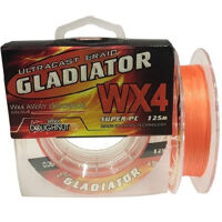 Шнур Gladiator UltraCast WX4 125 м 0.12 мм 8 кг Помаранчевий