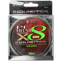 Шнур GC Inquisitor PE X8 100м Lime Green #0.6 Test:5.3kg / 11.7 lb (0.128 мм)