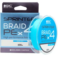 Шнур GC Sprinter PE X4 100м Blue #2.5 (0.261 мм)