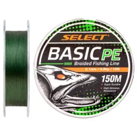 Шнур Select Basic PE 150m (темн-зел.) 0.10mm 10lb/4.8kg