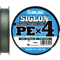 Шнур Sunline Siglon PE н4 150m (темно-зелений.) #1.7/0.223mm 30lb/13.0kg
