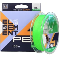 Шнур ZEOX Element PE X4 150м Fluo Green #0.6