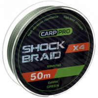 Шок-лiдер Carp Pro Shock Braid PE X4 0.16мм 25м Dark Green