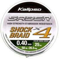Шок лідер Kalipso Saber Shock Braid X4 MG 25m 0.40mm