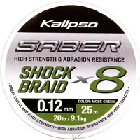 Шок лідер Kalipso Saber Shock Braid X8 MG 25m 0.12mm