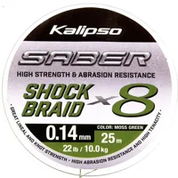Шок лідер Kalipso Saber Shock Braid X8 MG 25m 0.14mm