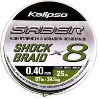 Шок лідер Kalipso Saber Shock Braid X8 MG 25m 0.40mm