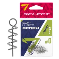 Штопор для силикона Select Soft Lures Screw #0 18mm (8 шт/уп)