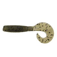 Силікон Big Bite Baits Finesse Grub 3" Smoke Salt Pepper