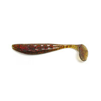 Силікон FishUp Wizzle Shad 3" #045 - Green Pumpkin/Red & Black (за 1шт)